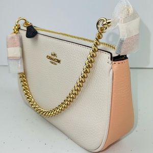 (CA443) Coach Colorblock Nolita 19 With Chain